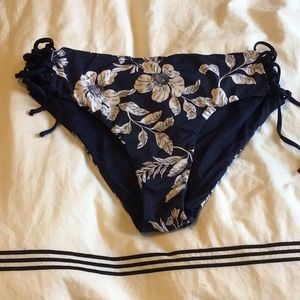 Floral swim high rise bottoms